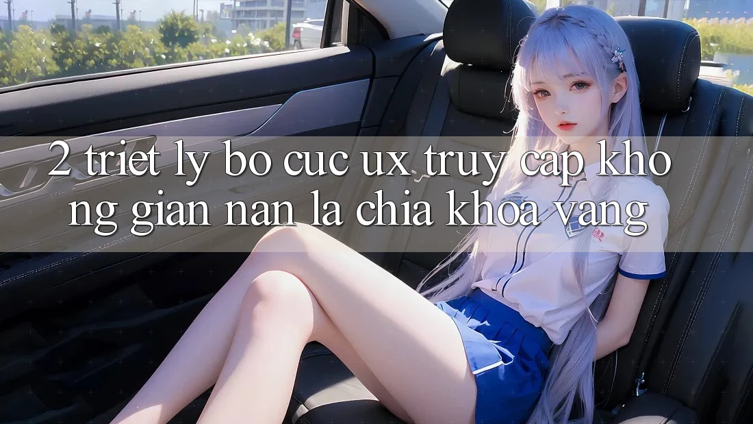 2. Triết Lý Bố cục UX: “Truy Cập Không gian nan” Là Chìa Khóa Vàng