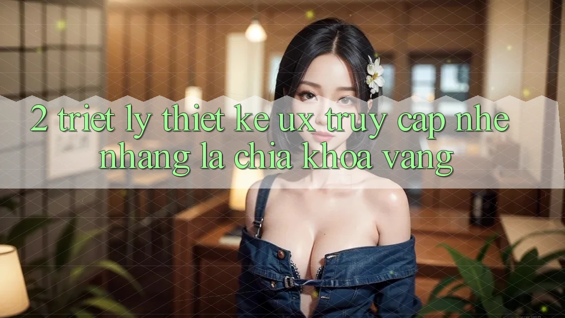 2. Triết Lý Thiết Kế UX: “Truy Cập Nhẹ nhàng” Là Chìa Khóa Vàng 2. Triết Lý Thiết Kế UX: “Truy Cập Nhẹ nhàng” Là Chìa Khóa Vàng