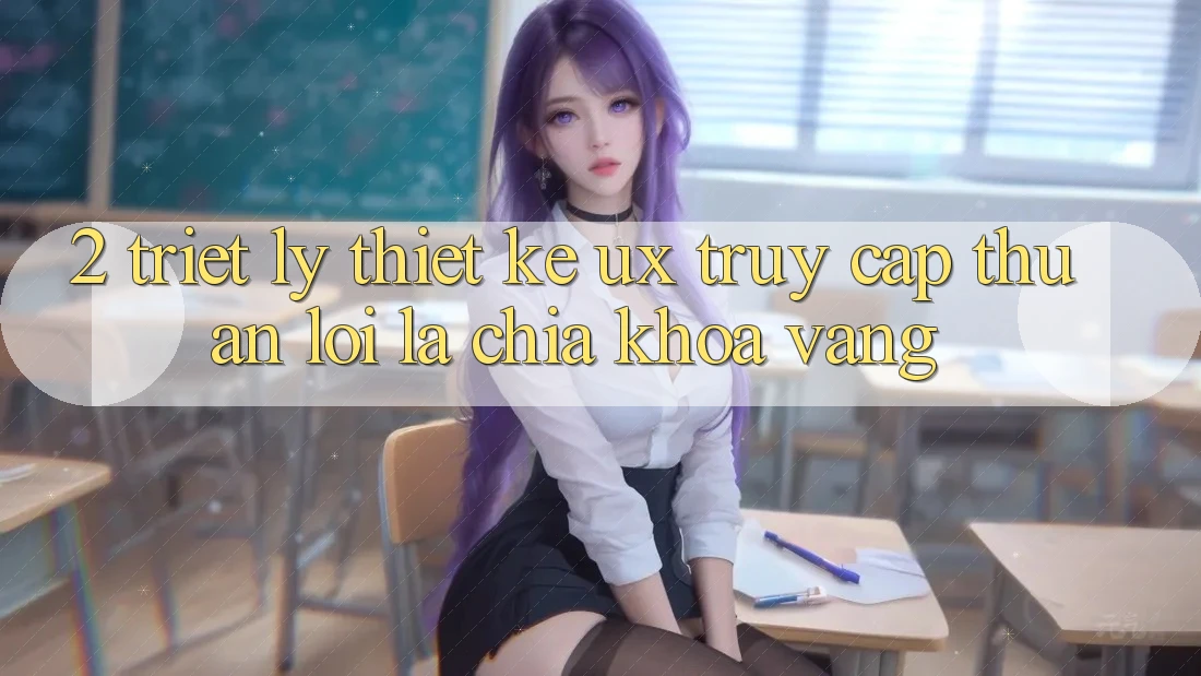 2. Triết Lý Thiết kế UX: “Truy Cập Thuận lợi” Là Chìa Khóa Vàng