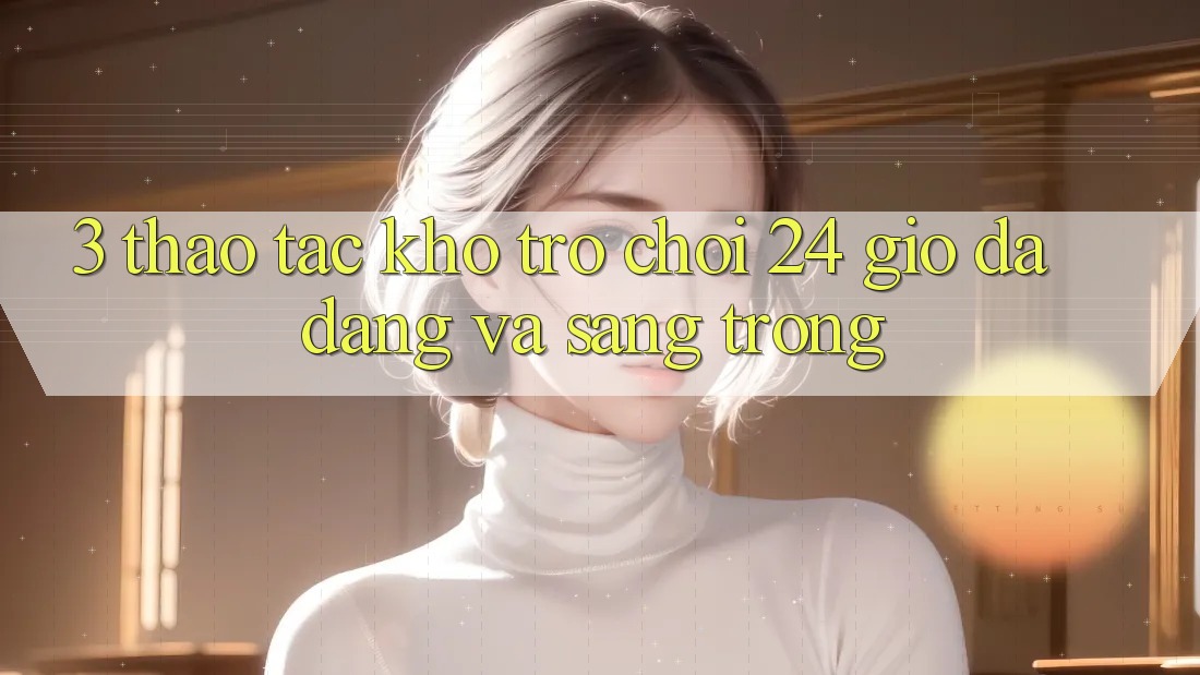 3. Thao tác Kho Trò chơi 24 Giờ Đa Dạng Và Sang trọng