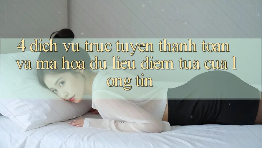 4. Dịch vụ trực tuyến Thanh toán Và Mã hóa dữ liệu: Điểm Tựa Của Lòng Tin