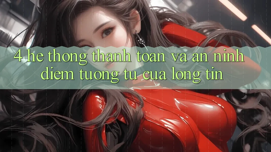 4. Hệ Thống Thanh toán Và An ninh: Điểm Tương tự Của Lòng Tin 4. Hệ Thống Thanh toán Và An ninh: Điểm Tương tự Của Lòng Tin