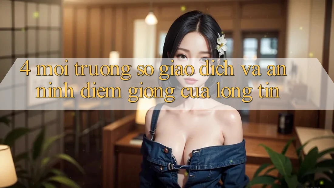 4. Môi trường số Giao Dịch Và An ninh: Điểm Giống Của Lòng Tin
