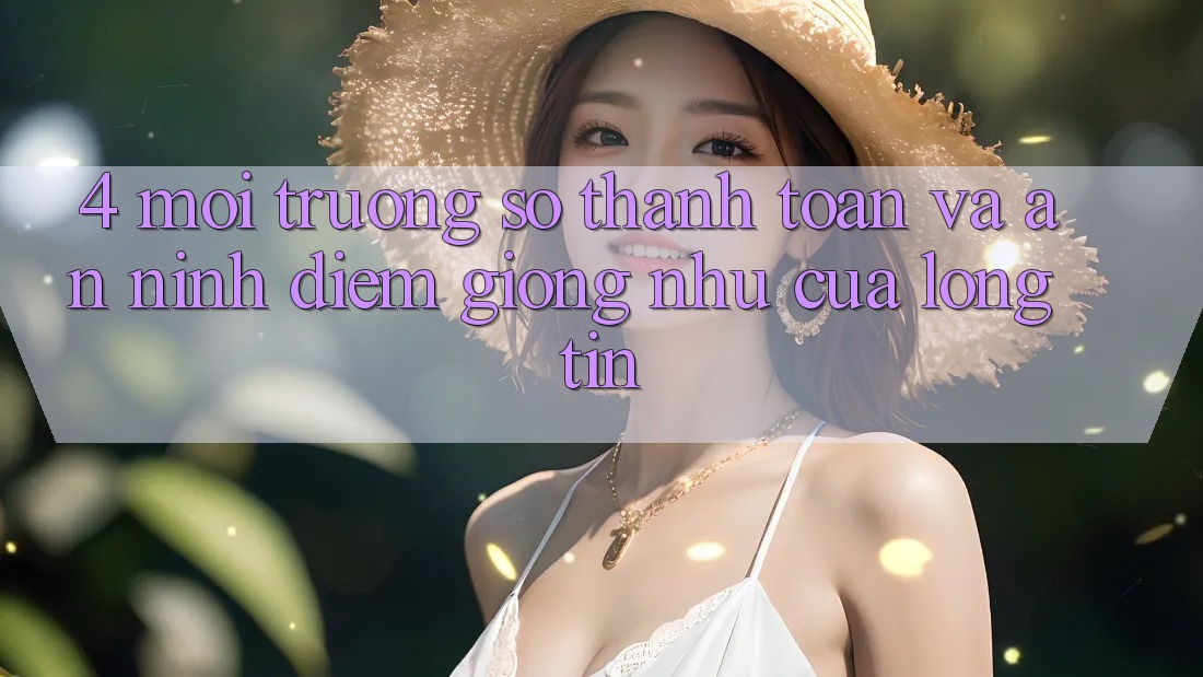 4. Môi trường số Thanh toán Và An ninh: Điểm Giống như Của Lòng Tin