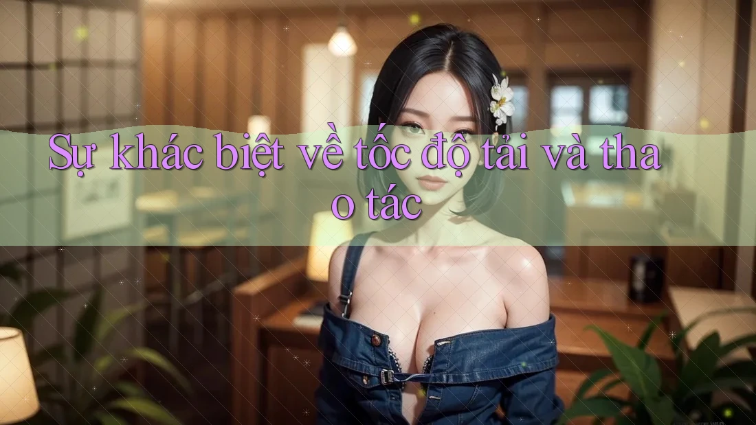 Sự khác biệt về tốc độ tải và thao tác Sự khác biệt về tốc độ tải và thao tác
