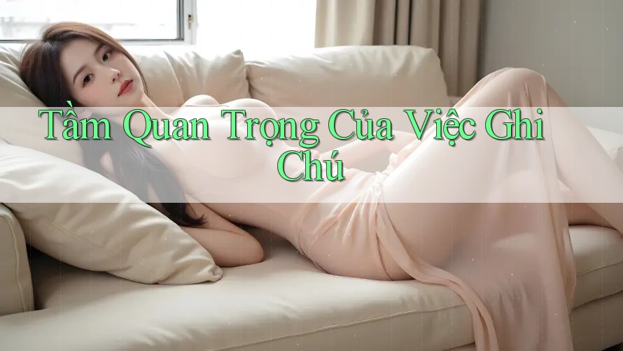 Tầm Quan Trọng Của Việc Ghi Chú Tầm Quan Trọng Của Việc Ghi Chú