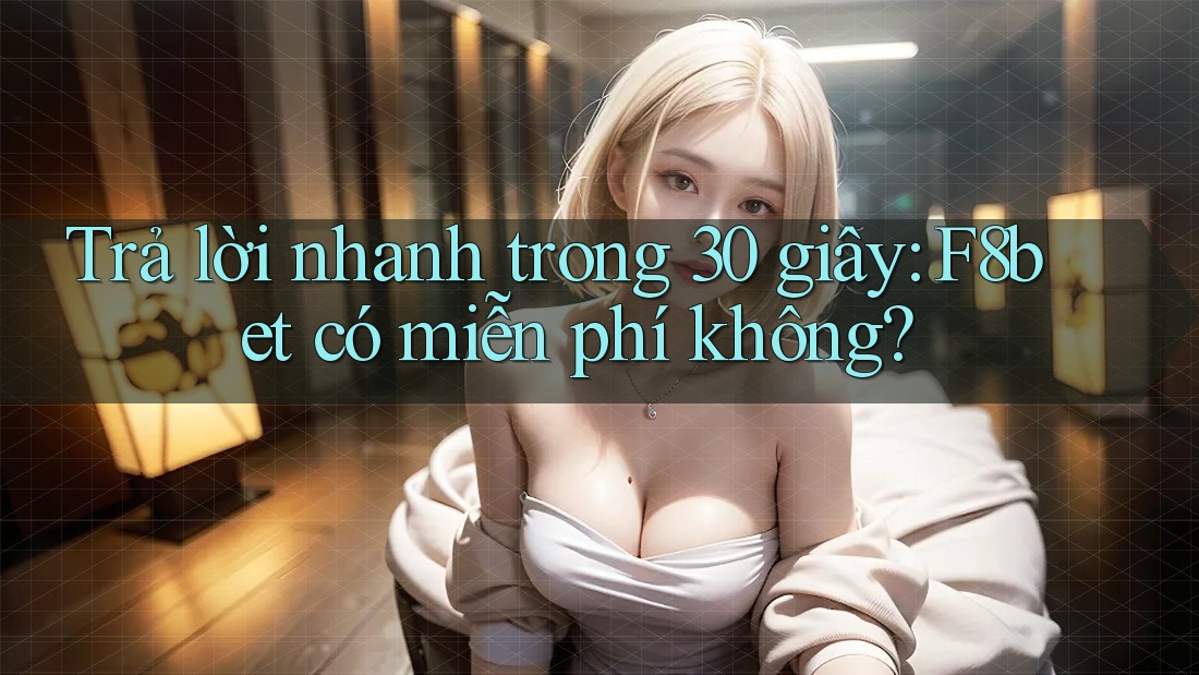 Trả lời nhanh trong 30 giây: F8bet có miễn phí không? Trả lời nhanh trong 30 giây: F8bet có miễn phí không?