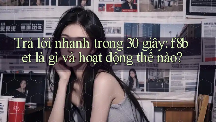Trả lời nhanh trong 30 giây: f8bet là gì và hoạt động thế nào? Trả lời nhanh trong 30 giây: f8bet là gì và hoạt động thế nào?